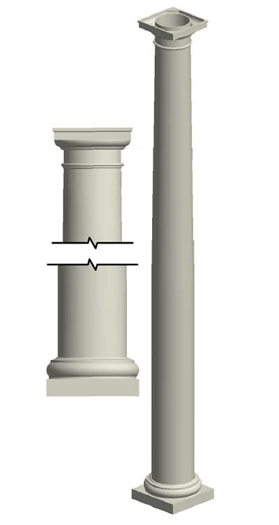 inch round columns